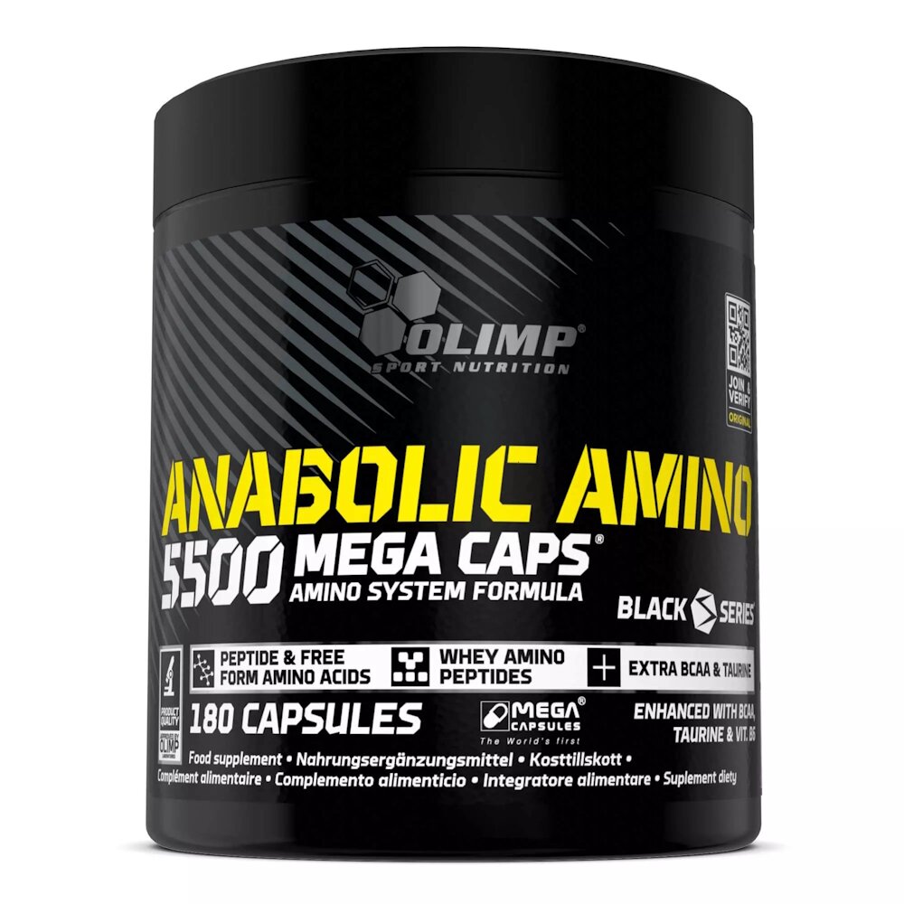 Аминокислота Olimp Sport Nutrition Anabolic Amino 5500, 180 капсул