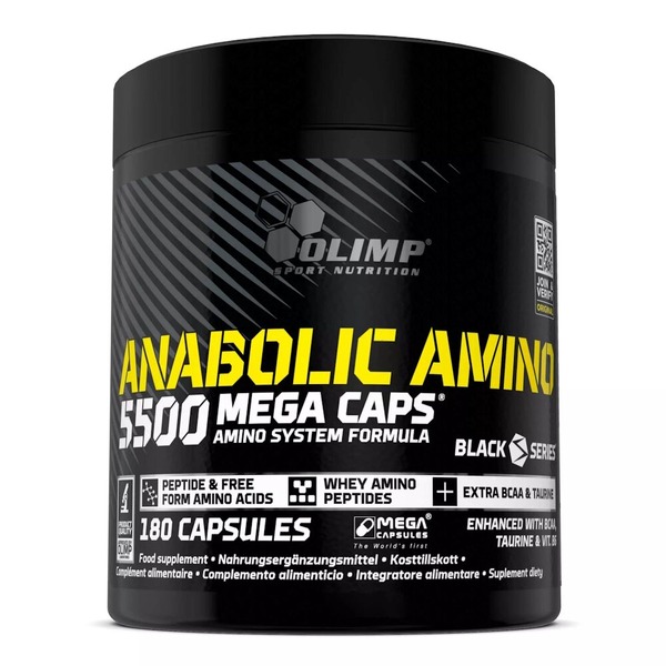 Аминокислота Olimp Sport Nutrition Anabolic Amino 5500, 180 капсул
