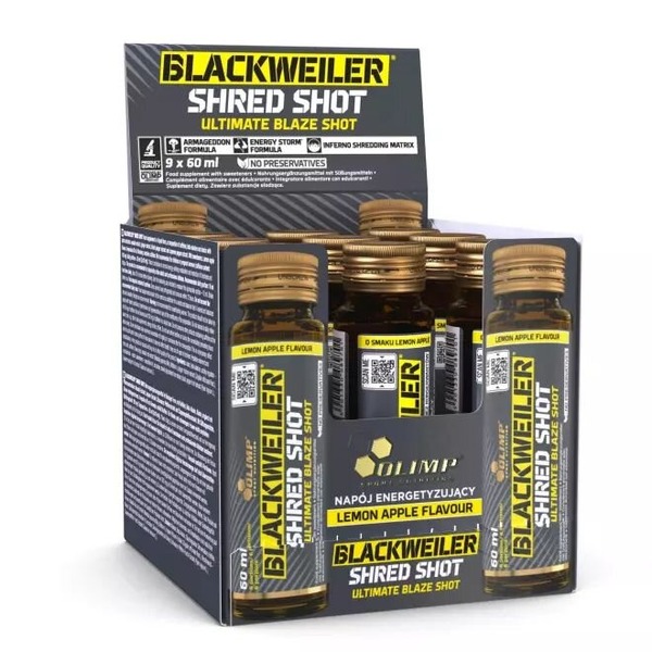 Передтренувальний комплекс Olimp Sport Nutrition BlackWeiler Shred Shot, 9*60 мл