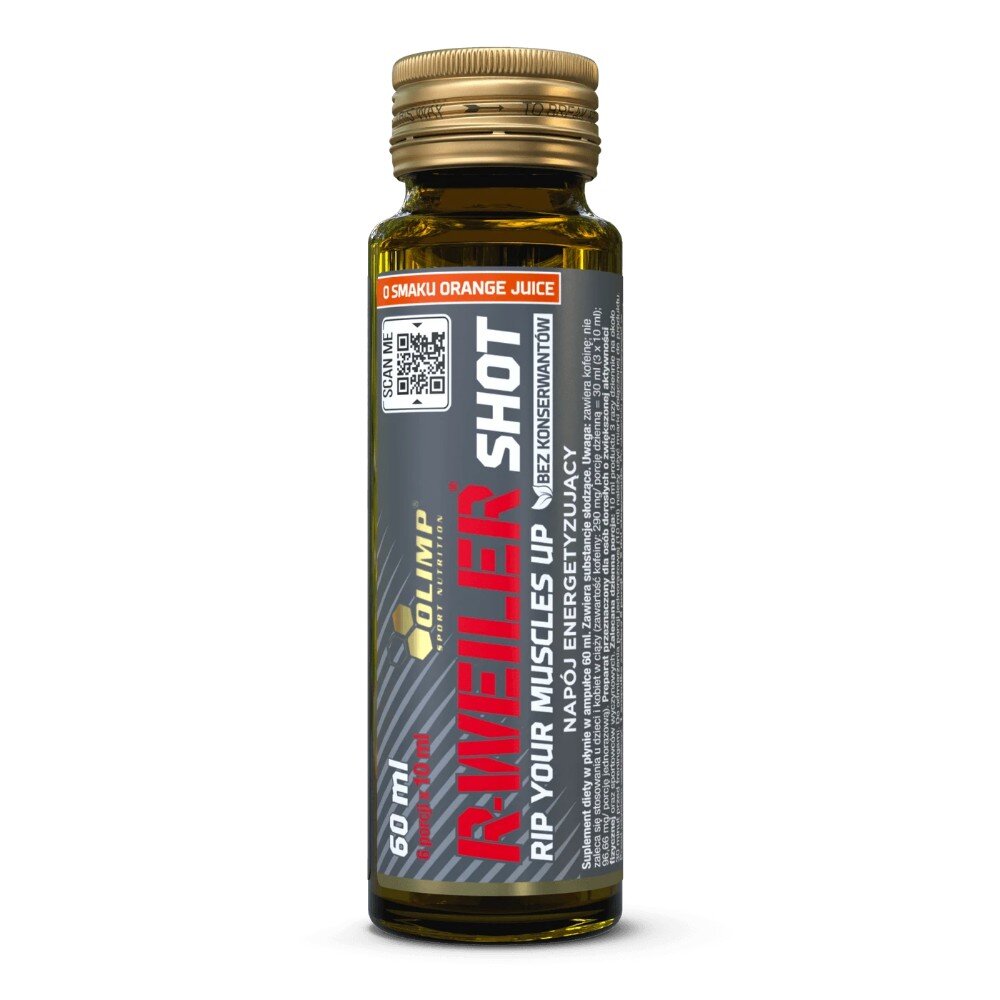 Передтренувальний комплекс Olimp Sport Nutrition R-Weiler Shot, 9*60 мл. Фото 2