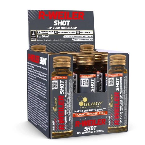 Передтренувальний комплекс Olimp Sport Nutrition R-Weiler Shot, 9*60 мл