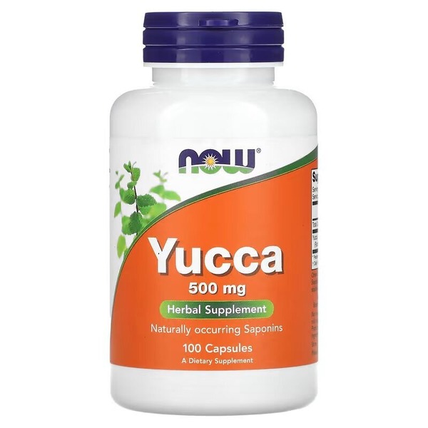 Натуральная добавка NOW Юкка 500 mg, 100 капсул