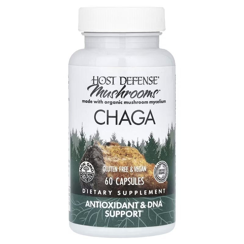 Натуральная добавка Host Defense Chaga, 60 капсул