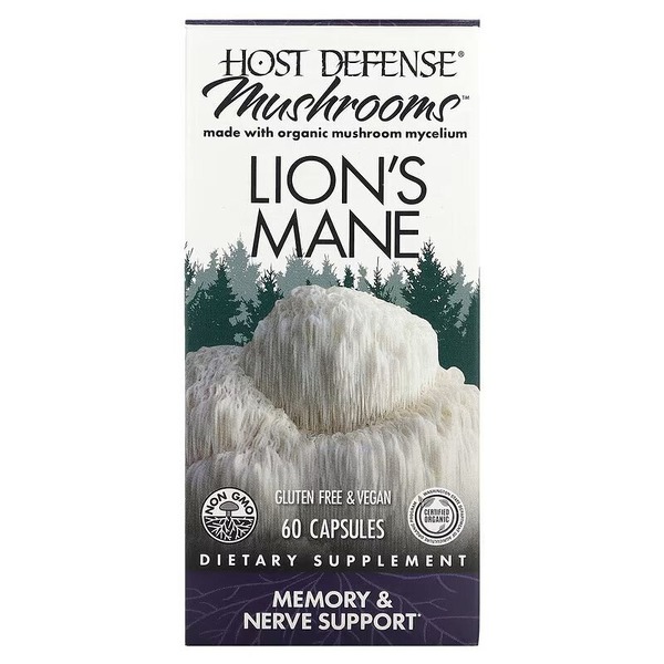 Натуральна добавка Host Defense Lion's Mane, 60 вегакапсул. Фото 2
