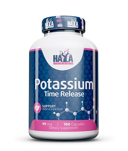 Калий Haya Labs Potassium Time Release, 100 вегакапсул