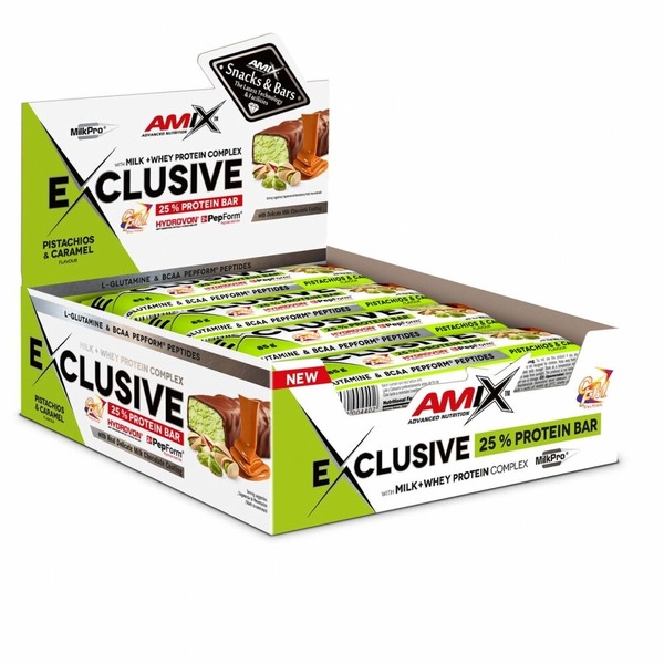 Батончик AMIX Exclusive Protein Bar, 12*85 грам. Фото 8