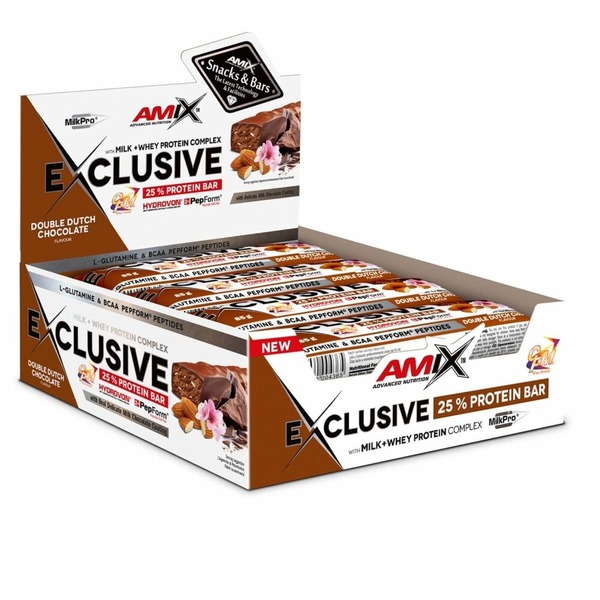 Батончик AMIX Exclusive Protein Bar, 12*85 грам. Фото 5