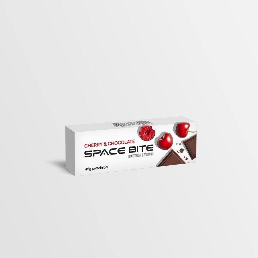 Батончик Spacefood Space Bite Protein Bar Chocolate-Cherry, 45 грам - Шоколад-вишня. Фото 2