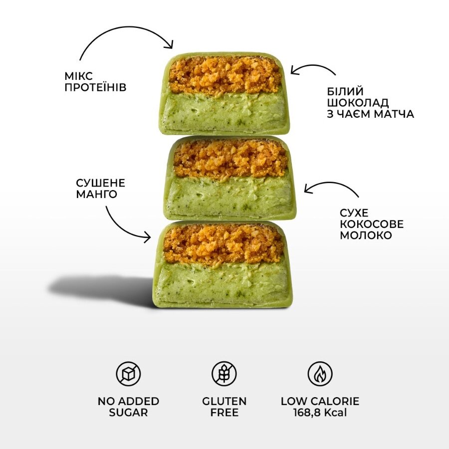 Батончик Spacefood Space Bite Protein Bar Mango Matcha, 45 грам. Фото 3