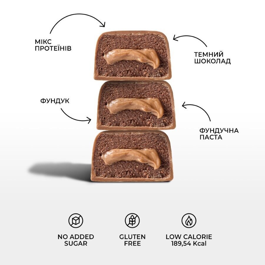 Батончики Spacefood Space Bite Protein Bar Chocolate-Hazelnut, 10*45 грам. Фото 4