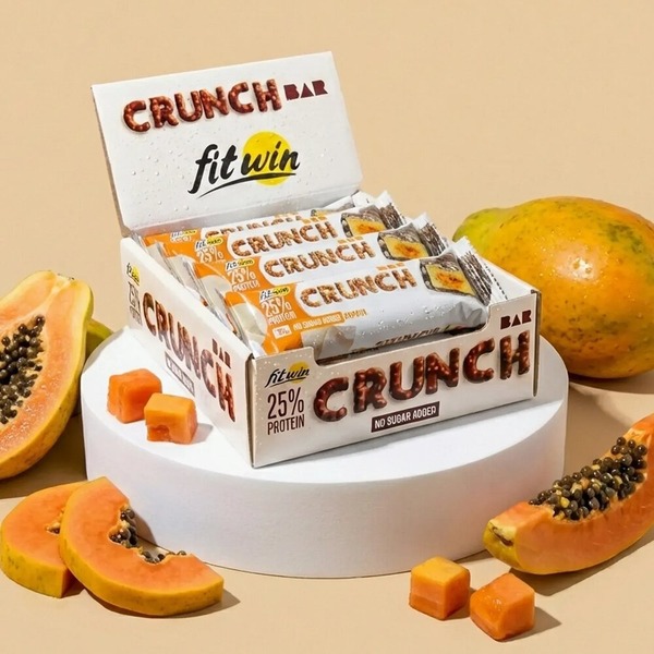 Батончик FitWin Crunch Bar 25%, 12*50 грам. Фото 8