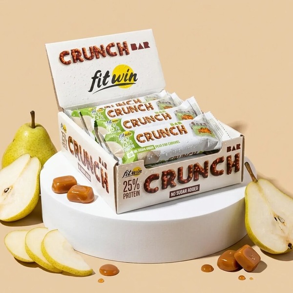 Батончик FitWin Crunch Bar 25%, 12*50 грам. Фото 7