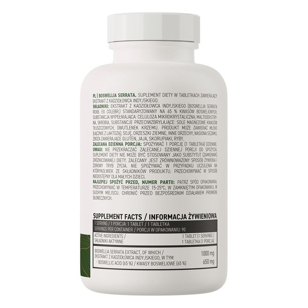 Натуральная добавка OstroVit Vege Boswellia Serrata, 90 таблеток. Фото 2