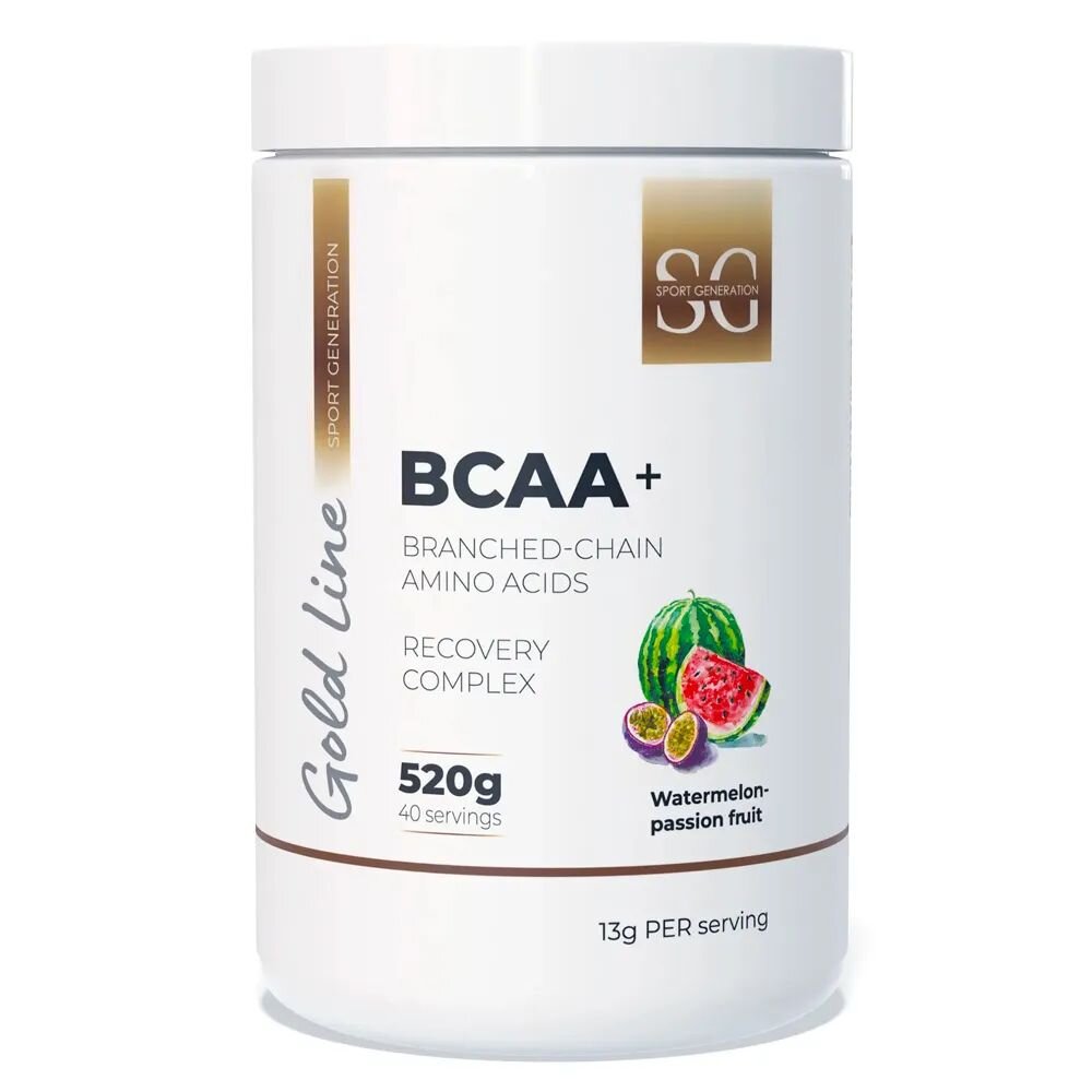 Лейцин, ізолейцин, валін Sport Generation Gold Premium BCAA+, 520 грам