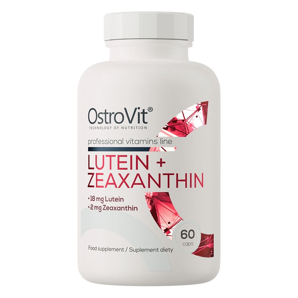 Лютеин и зеаксантин OstroVit Lutein + Zeaxanthin, 60 капсул для поддержки глаз