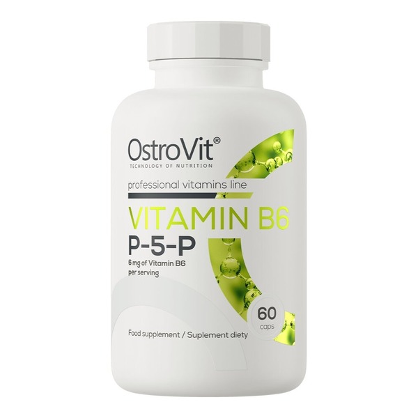 Витамин B6 OstroVit Vitamin B6 P-5-P, 60 капсул