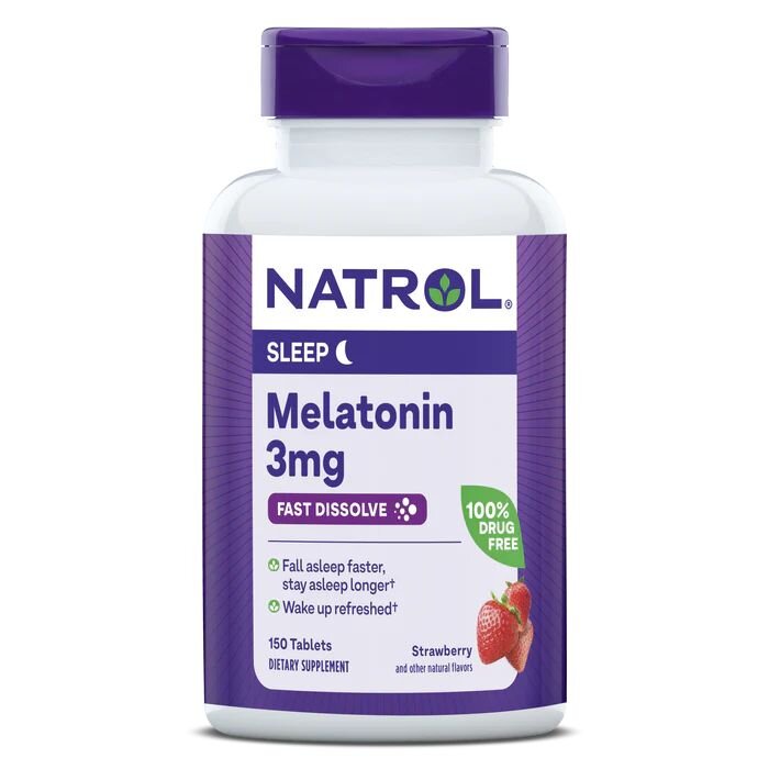 Мелатонин Natrol Melatonin 3 mg Fast Dissolve, 150 таблеток