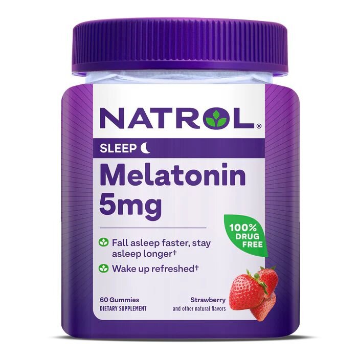 Мелатонін Natrol Melatonin 5 mg Gummies, 60 желейок