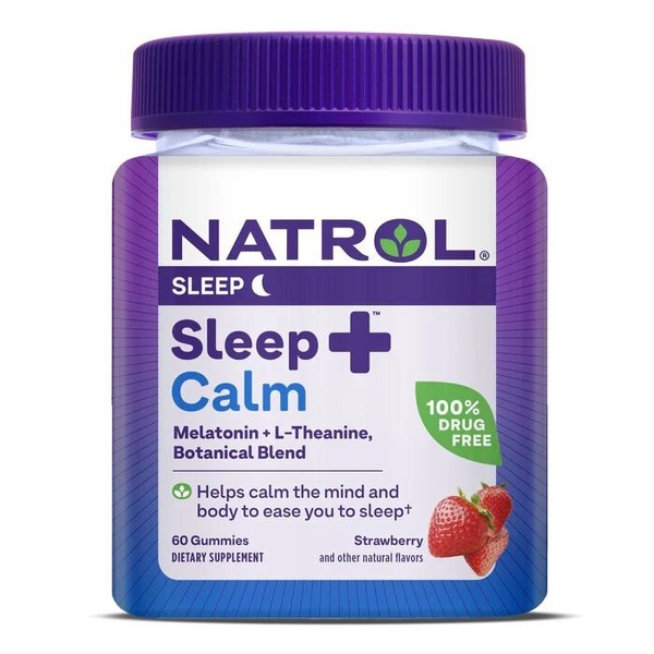 Смеси для сна Natrol Sleep + Calm, 60 желеек