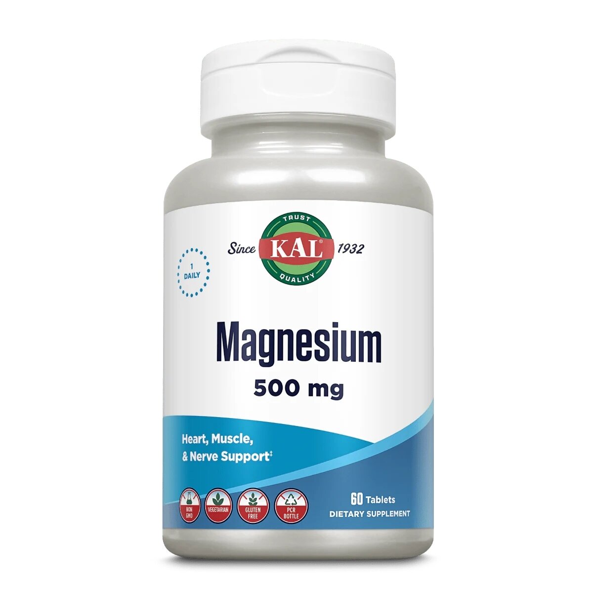 Магний KAL Magnesium 500 mg, 60 таблеток