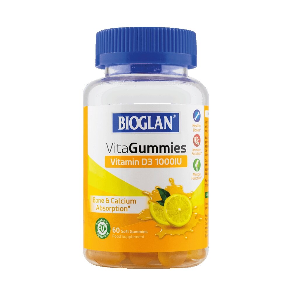 Витамин D3 Bioglan VitaGummies Vitamin D3 1000 IU, 60 желеек