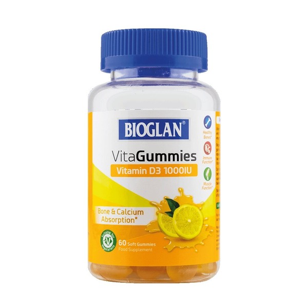 Витамин D3 Bioglan VitaGummies Vitamin D3 1000 IU, 60 желеек