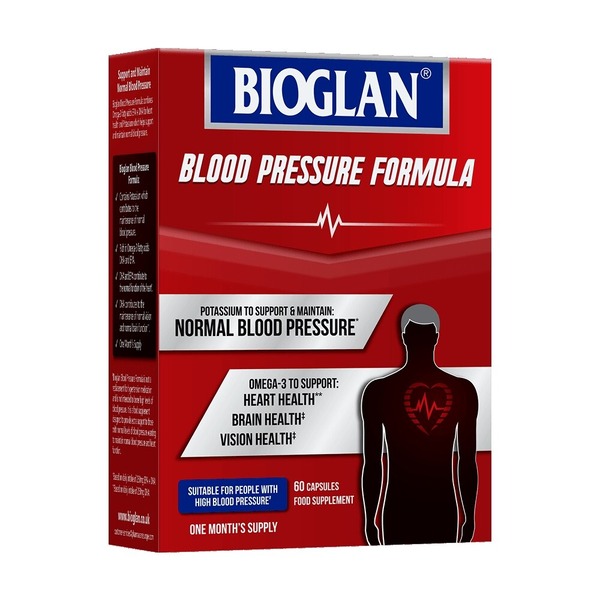 Риб'ячий жир Bioglan Blood Pressure Formula, 60 капсул для підтримки серцево-судинної системи