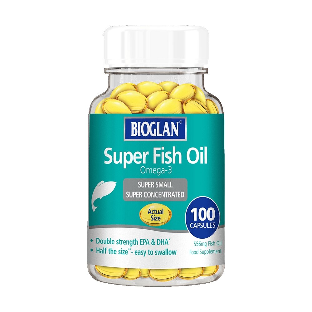 Риб’ячий жир Bioglan Super Fish Oil Omega-3, 100 капсул для підтримки серця та мозку
