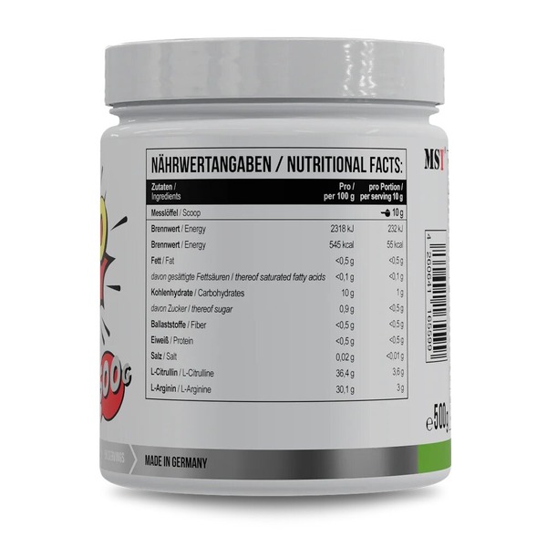 Передтренувальний комплекс MST Nutrition Amino Pump, 500 грам. Фото 2
