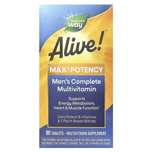 Комплекс для здоров'я чоловіків Nature's Way Alive! Max3 Potency Men's, 90 таблеток