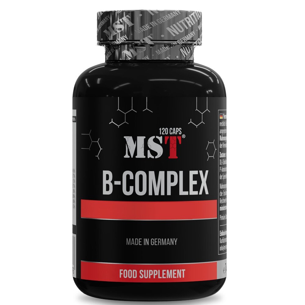 Комплекс витаминов группы B MST Nutrition B-Complex Professional, 120 капсул для поддержки общего здоровья