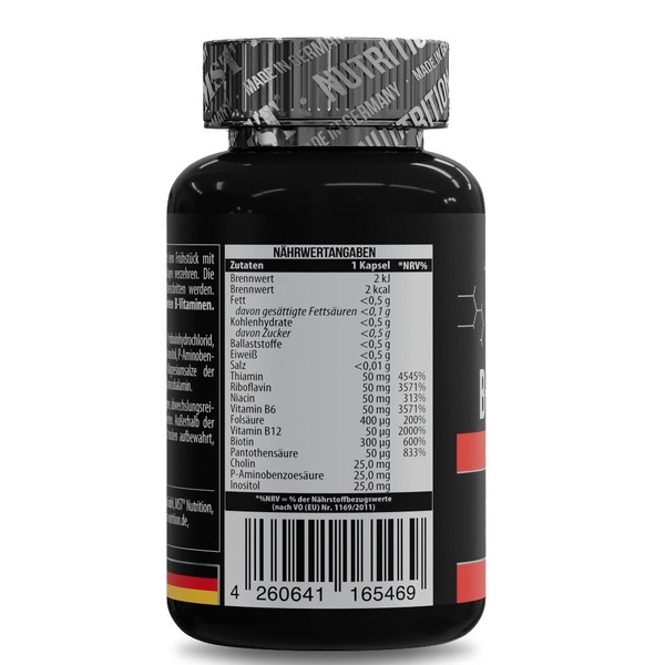 Комплекс вітамінів групи В MST Nutrition B-Complex Professional, 60 капсул для підтримки енергії та загального здоров’я. Фото 3