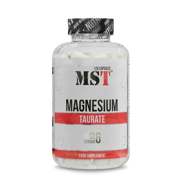 Магній таурат та вітамін В6 MST Nutrition Magnesium Taurate + Vitamin B6, 120 капсул