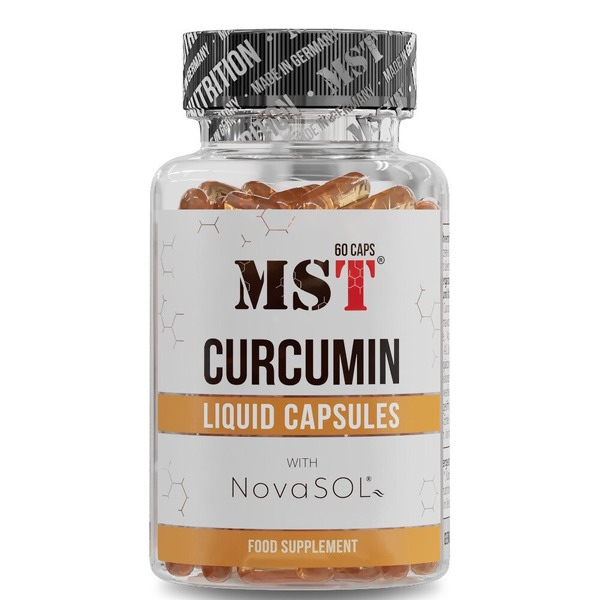 Куркумин MST Nutrition Curcumin NovaSOL, 60 капсул для поддержки суставов и иммунитета