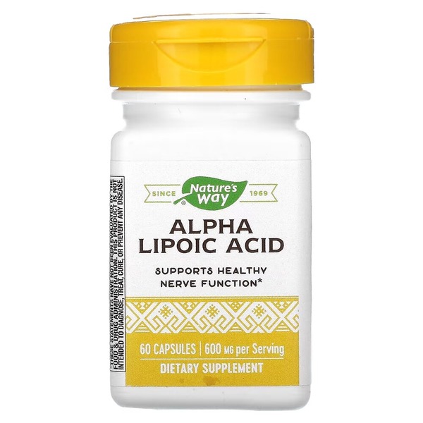 Альфа-липоевая кислота Nature's Way Alpha Lipoic Acid 600 mg, 60 капсул
