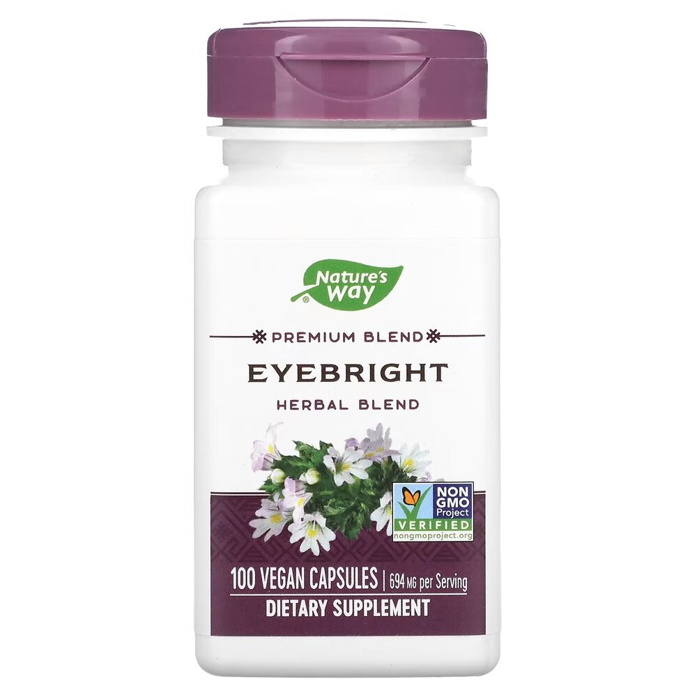 Смесь трав Nature's Way Eyebright Herbal Blend, 100 капсул для поддержки глаз и зрения
