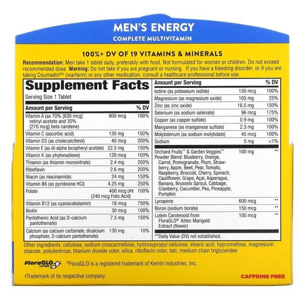 Комплекс для здоровья мужчин Nature's Way Alive! Men's Energy, 50 таблеток. Фото 2