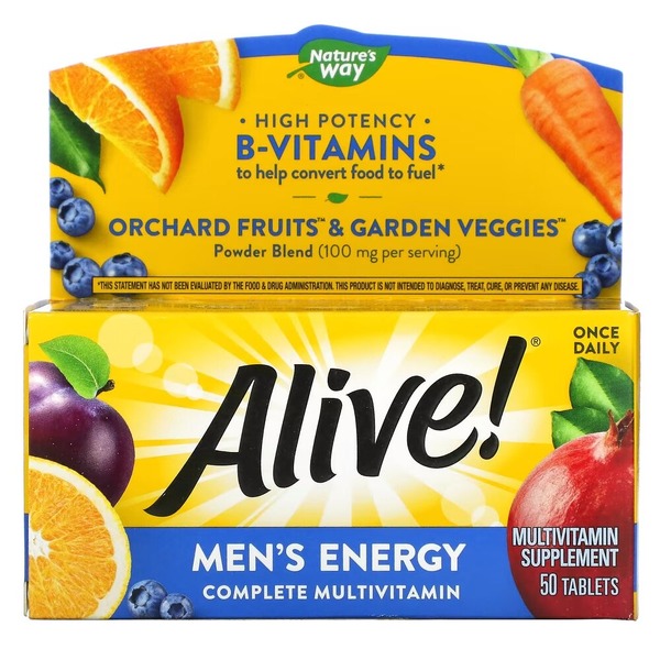 Комплекс для здоровья мужчин Nature's Way Alive! Men's Energy, 50 таблеток