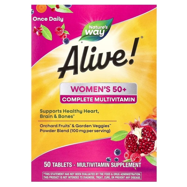 Комплекс для здоровья женщин 50+ Nature's Way Alive! Women's 50+, 50 таблеток