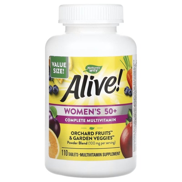 Комплекс для здоровья женщин 50+ Nature's Way Alive! Women's 50+, 110 таблеток