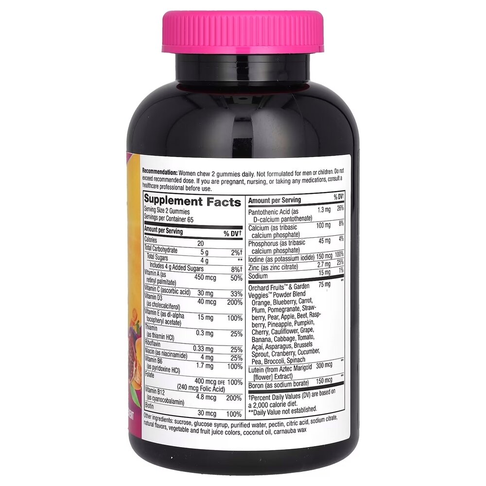 Комплекс для здоровья женщин 50+ Nature's Way Alive! Women's 50+ Gummy, 130 желеек. Фото 2