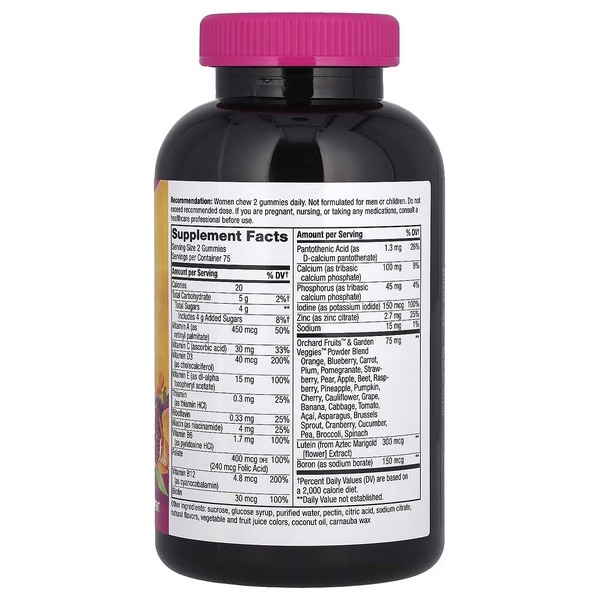 Комплекс для здоровья женщин 50+ Nature's Way Alive! Women's 50+ Gummy, 150 желеек. Фото 2