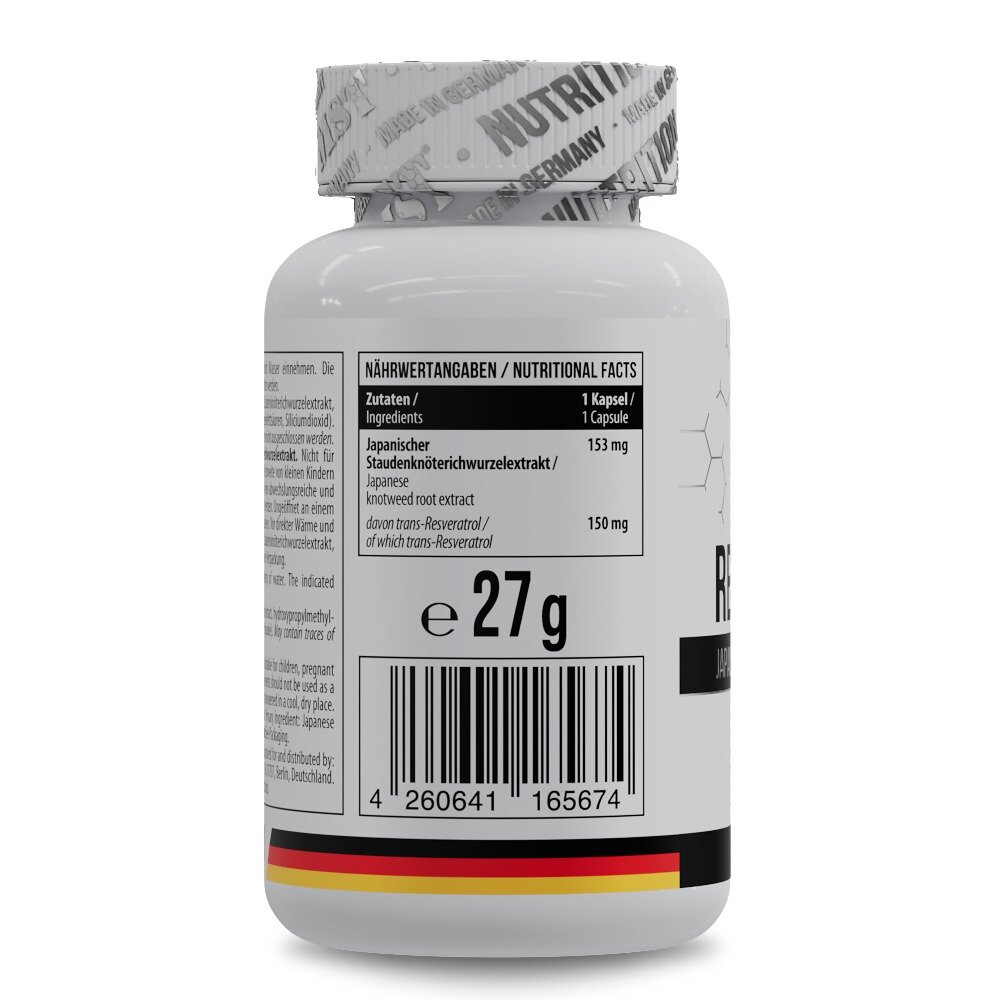Резвератрол MST Nutrition Resveratrol, 60 капсул для підтримки серцево-судинної системи. Фото 2