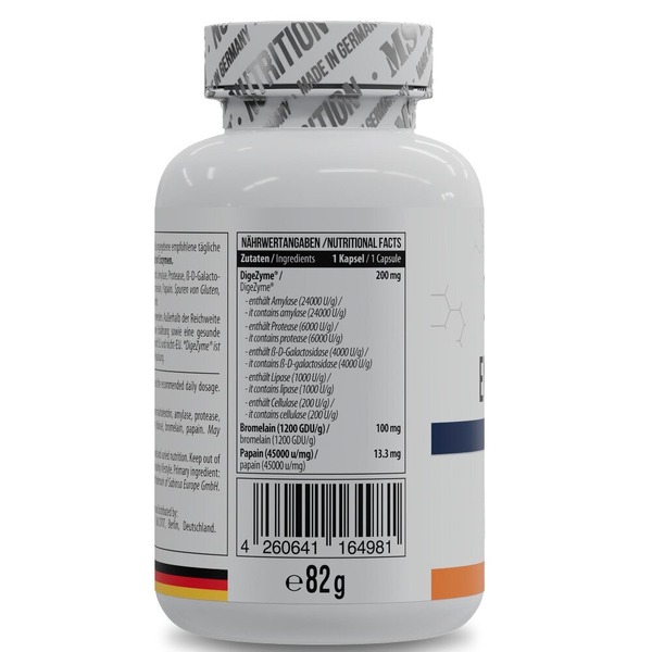 Комплекс травних ферментів MST Nutrition Enzymes DigeZyme, 120 капсул для підтримки шлунково-кишкового тракту. Фото 2