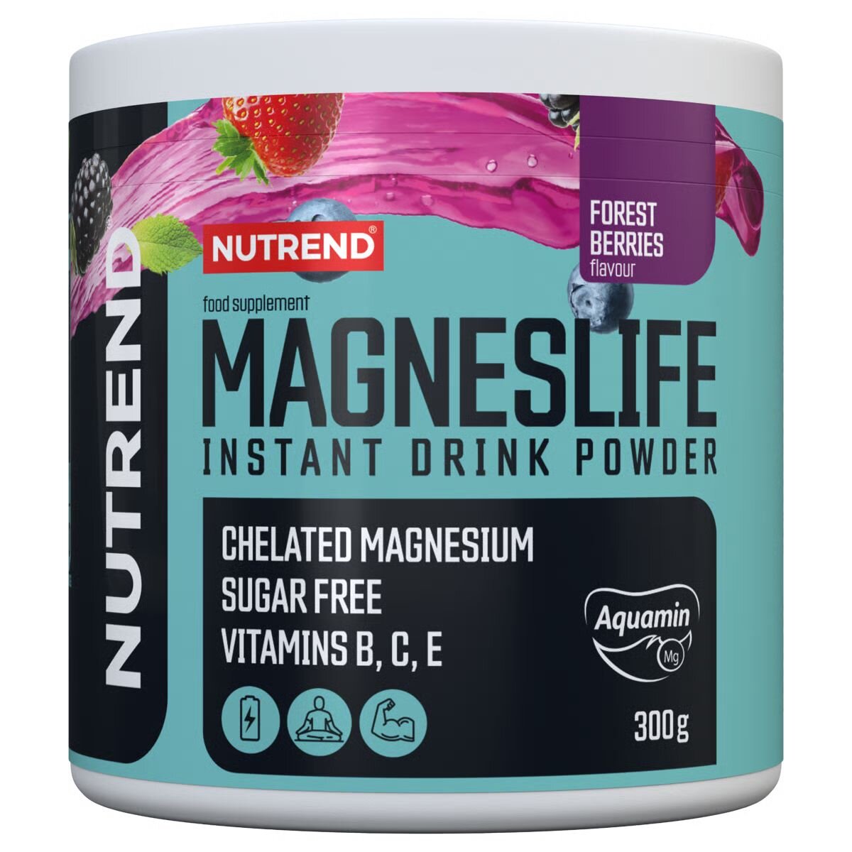 Витамины и минералы Nutrend MagnesLife Instant Drink Powder, 300 грамм. Фото 2