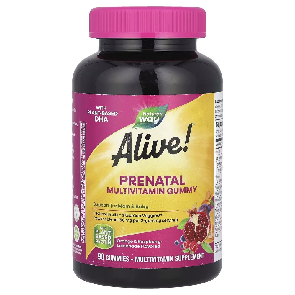 Комплекс для здоровья матери и ребенка Nature's Way Alive! Prenatal Multivitamin Gummy, 90 желеек