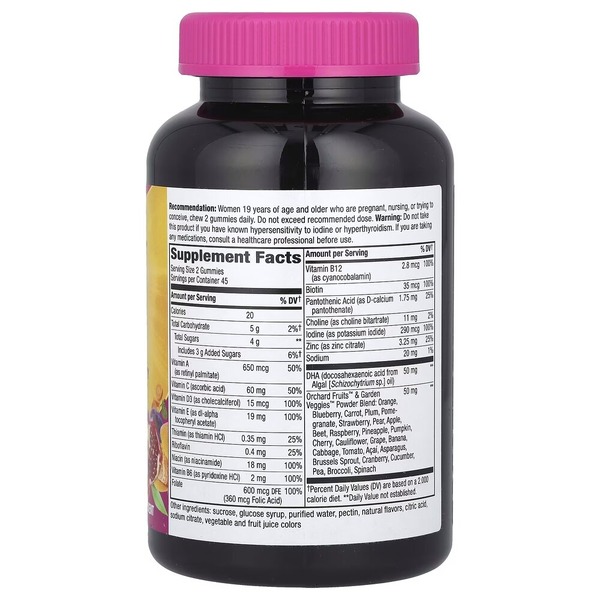 Комплекс для здоровья матери и ребенка Nature's Way Alive! Prenatal Multivitamin Gummy, 90 желеек. Фото 2