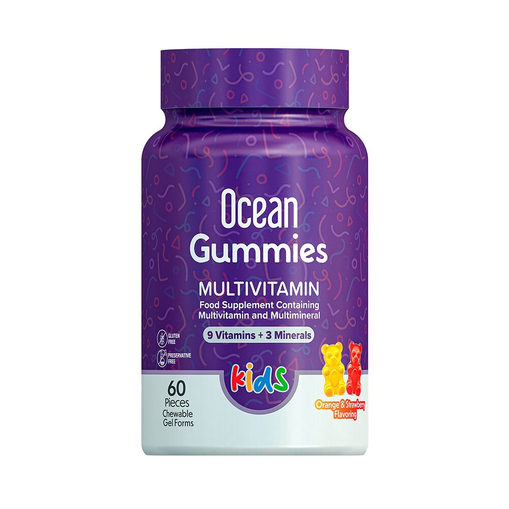 Комплекс для здоровья детей Orzax Ocean Gummies MultiVitamin, 60 желеек