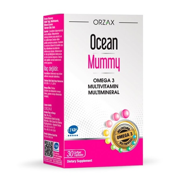 Комплекс для беременных и кормящих женщин Orzax Ocean Mummy, 30 капсул