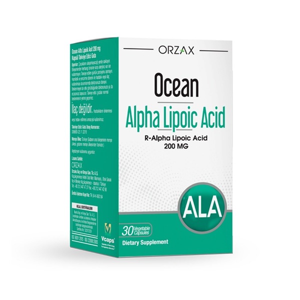 Альфа-липоевая кислота Orzax Ocean Alpha Lipoic Acid 200 mcg, 30 капсул
